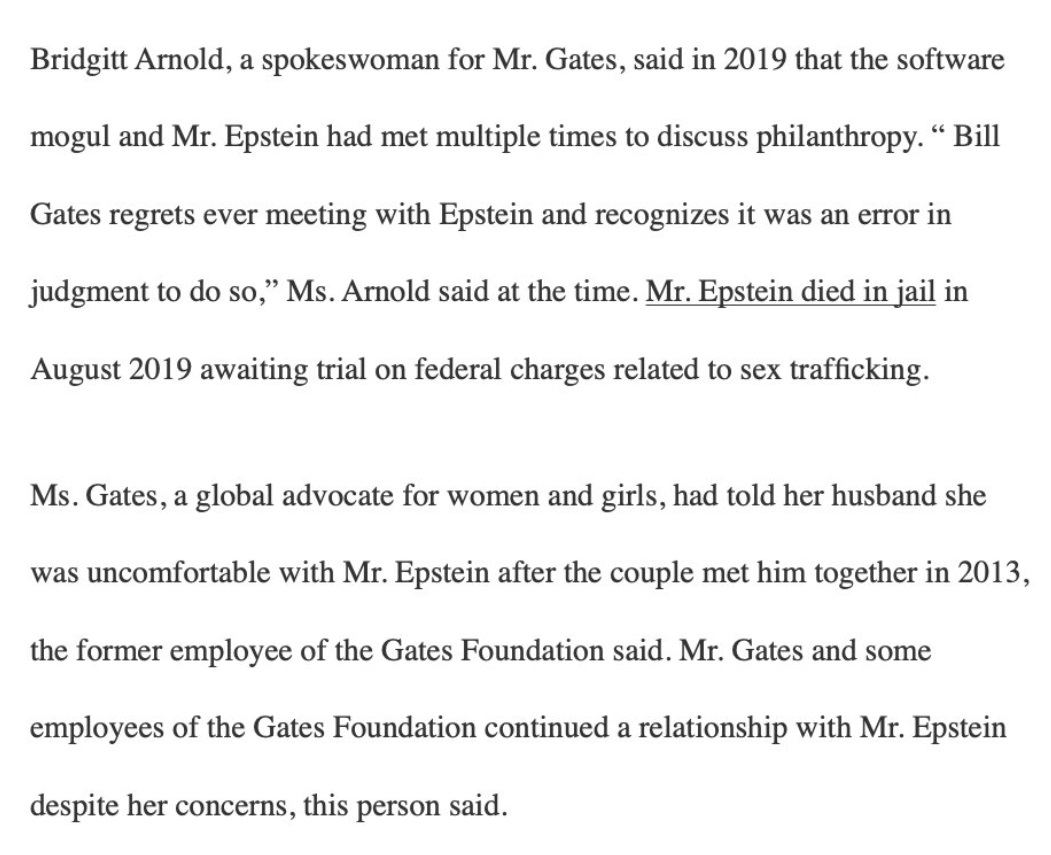 PHOTO Proof Bill Gates Allowed Jeffrey Epstein To Meet With Him To Discuss Philanthropy Despite Melinda Saying No Multiple Times