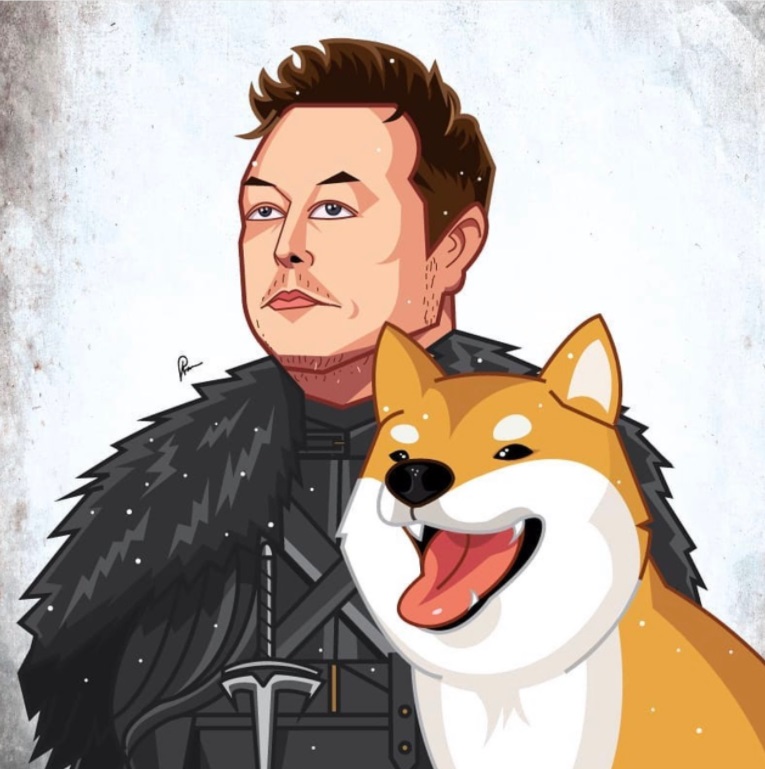 PHOTO The Dogefather Elon Musk Meme