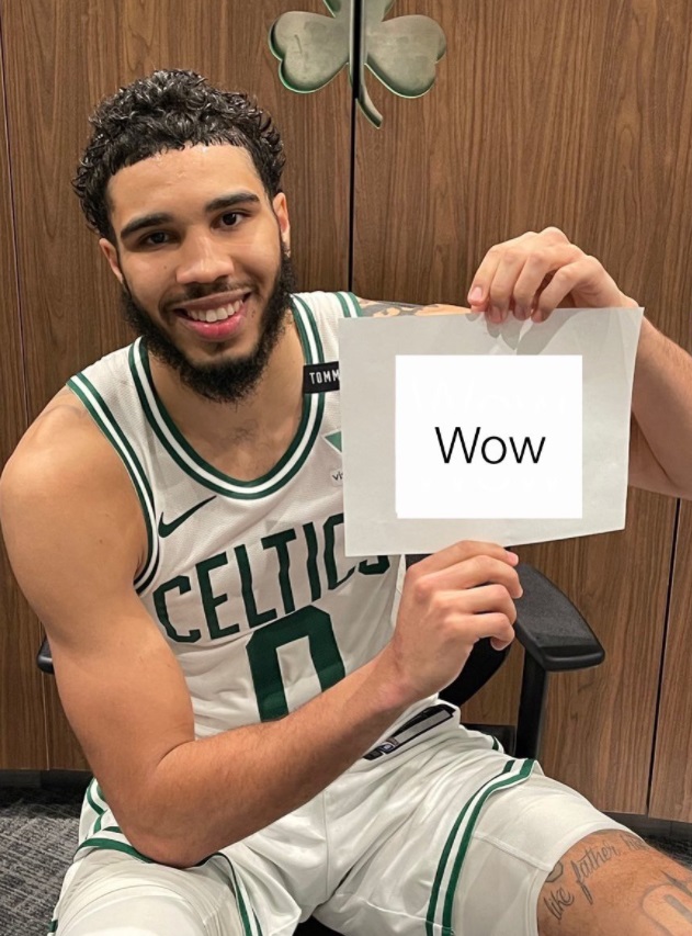 PHOTO Jayson Tatum Reacting To The Brad Stevens Danny Ainge News