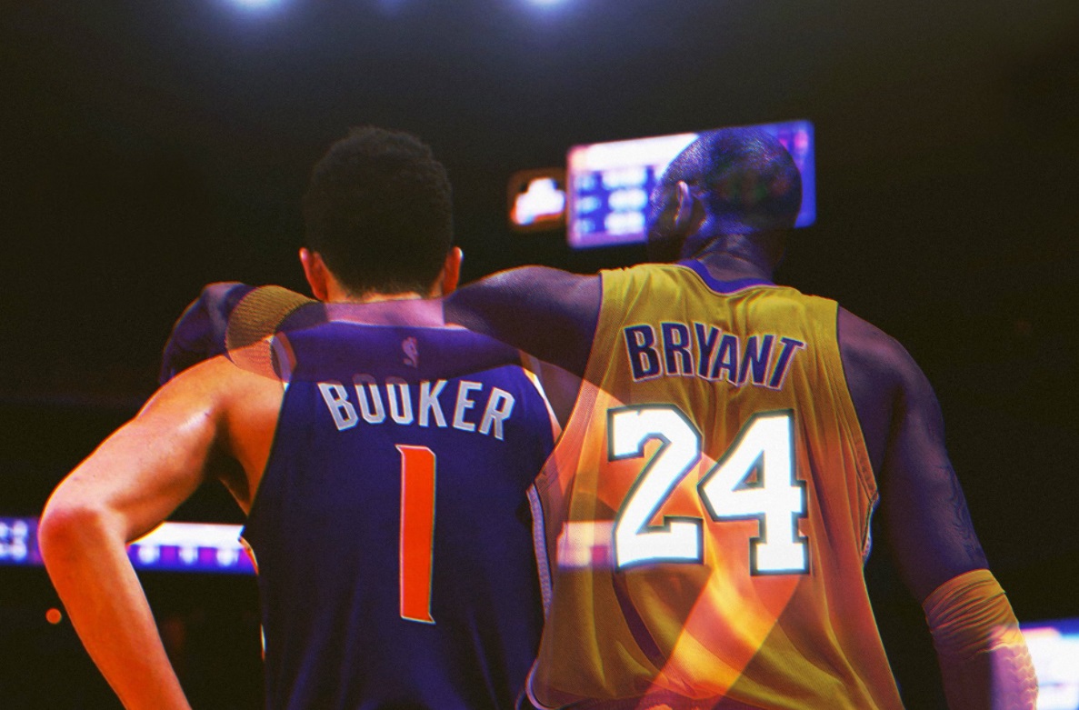 PHOTO Kobe's Ghost Hugging Devin Booker