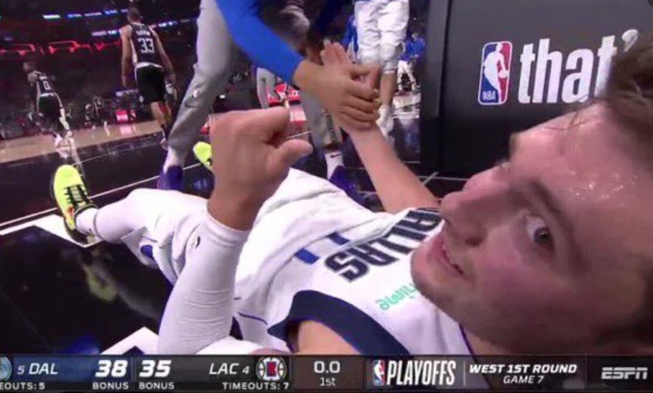 PHOTO Luka Doncic Looking Into National TV Camera Like How U Bae