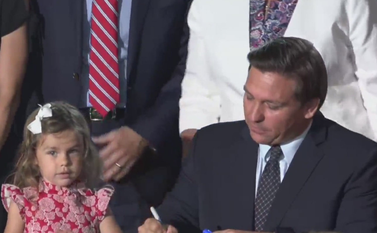 PHOTO Ron DeSantis Signing Anti-Transgender Bill