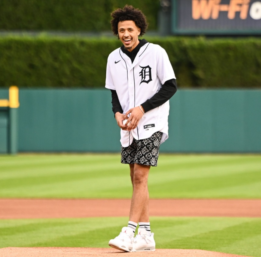 PHOTO Cade Cunninghma At Detroit Tigers Game