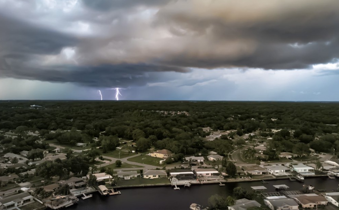 PHOTO Tropical Storm Elsa Floating Over Orlando Florida