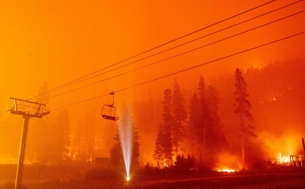 PHOTO All Of Lake Tahoe Is On Fire