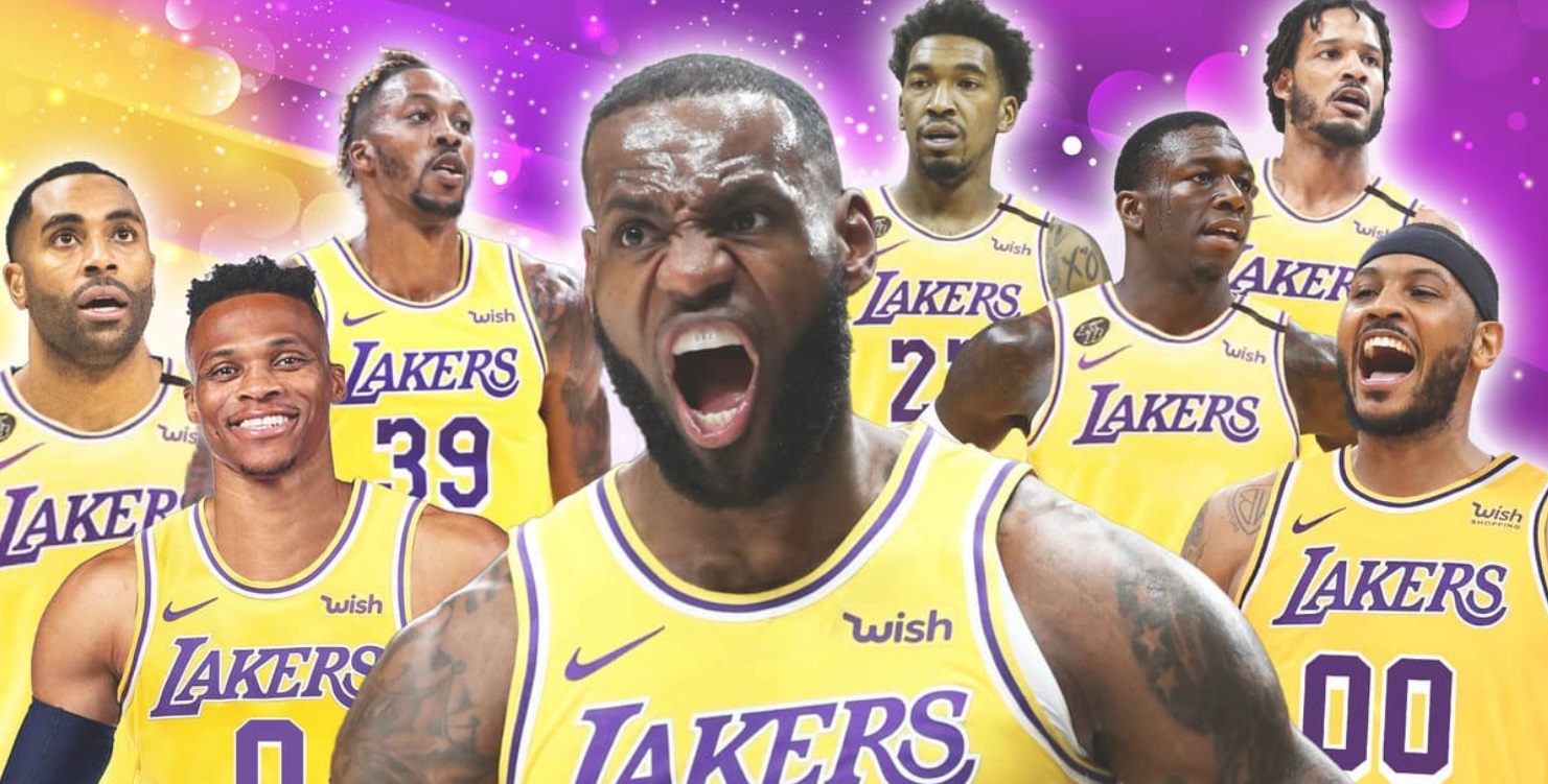 PHOTO All The New Look Lakers In One Shot