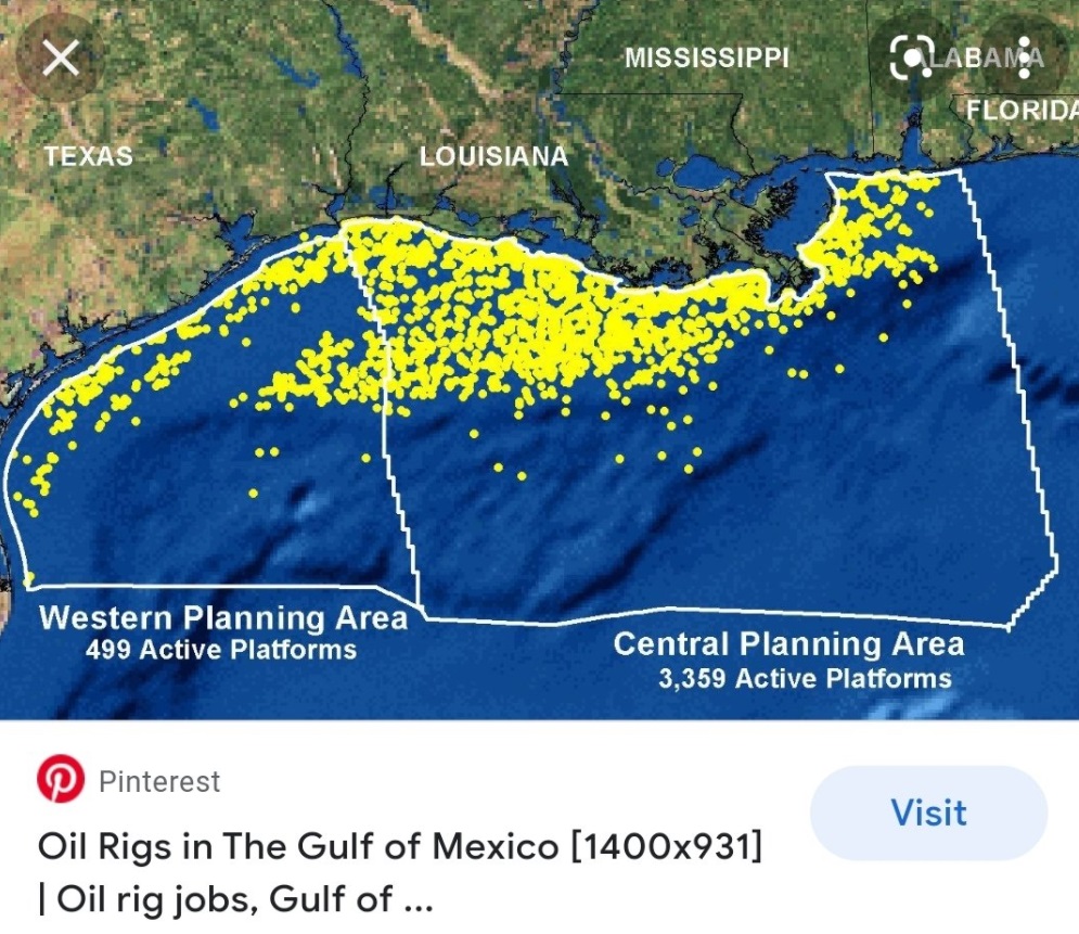 PHOTO All Of These Oil Rigs Will Be Evacuated Which Will Raise Gas Prices In Louisiana