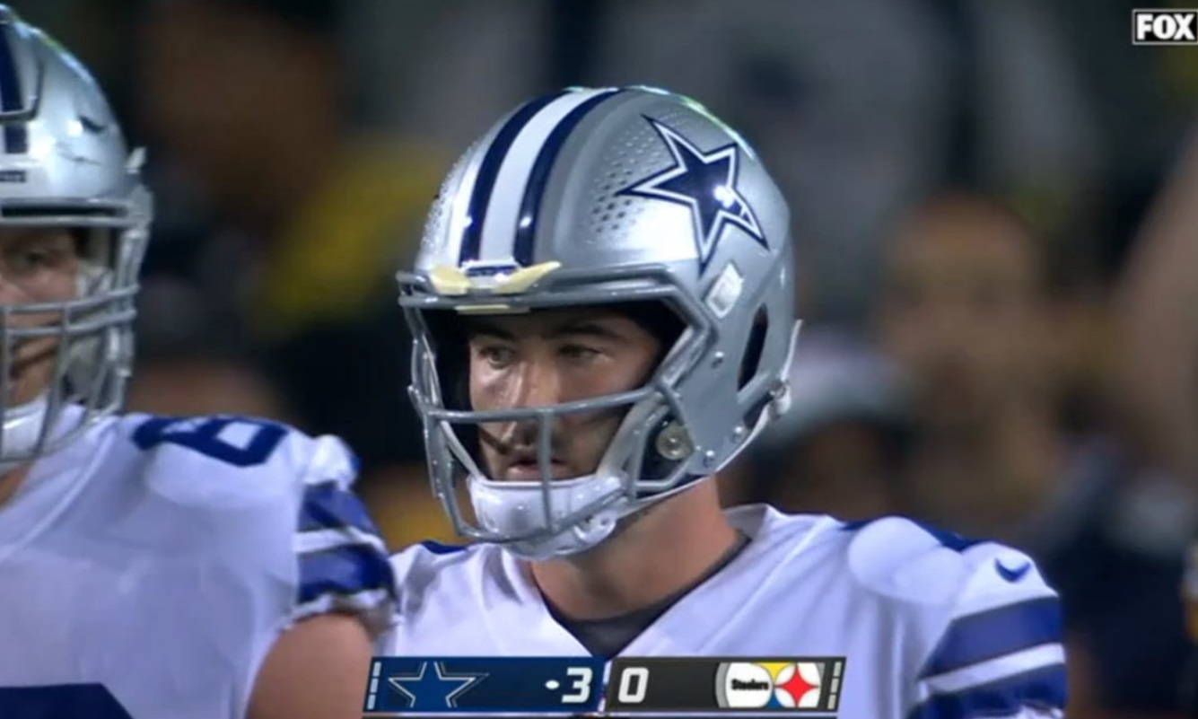 PHOTO Ben DiNucci Looking Overwhelmed At Being The Cowboys Third Stringer