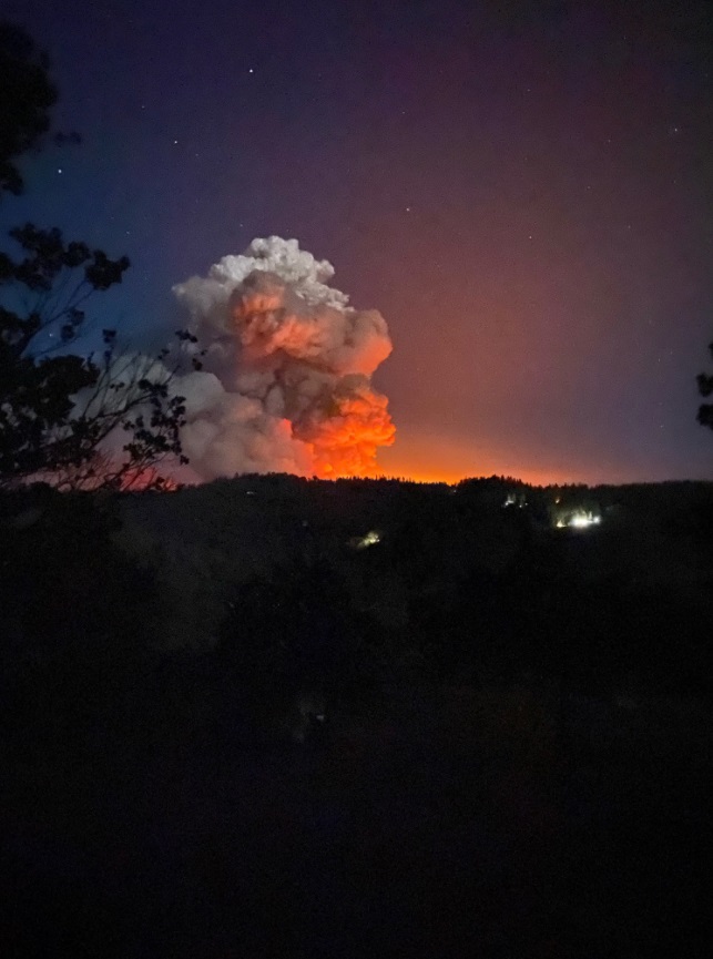 PHOTO Caldor Fire From Fair Play 3 Miles West Of Fire