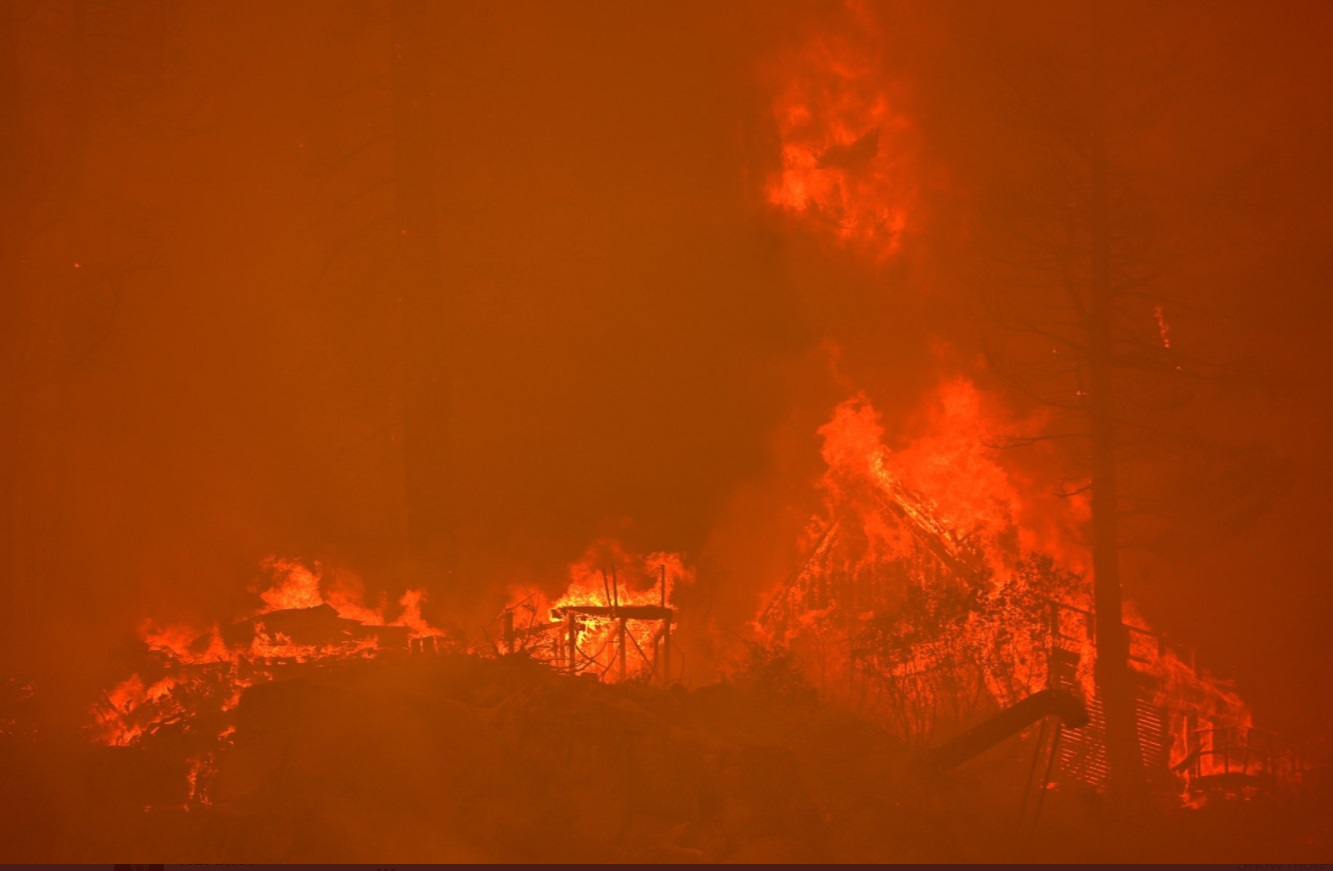 PHOTO Caldor Fire Has Pushed Its Way Into Meyers Over Highway 50 Into Christmas Valley And Highway 89 