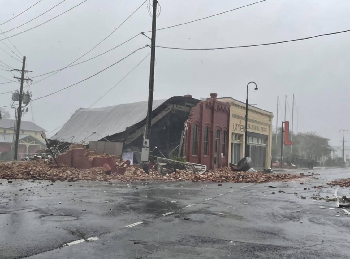 PHOTO Downtown Houma Louisiana Was Decimated By Hurricane Ida