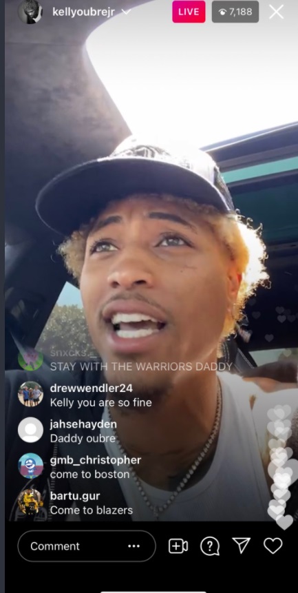 PHOTO Kelly Oubre Rocking Out To Panic At The Disco With His Sun Roof Open
