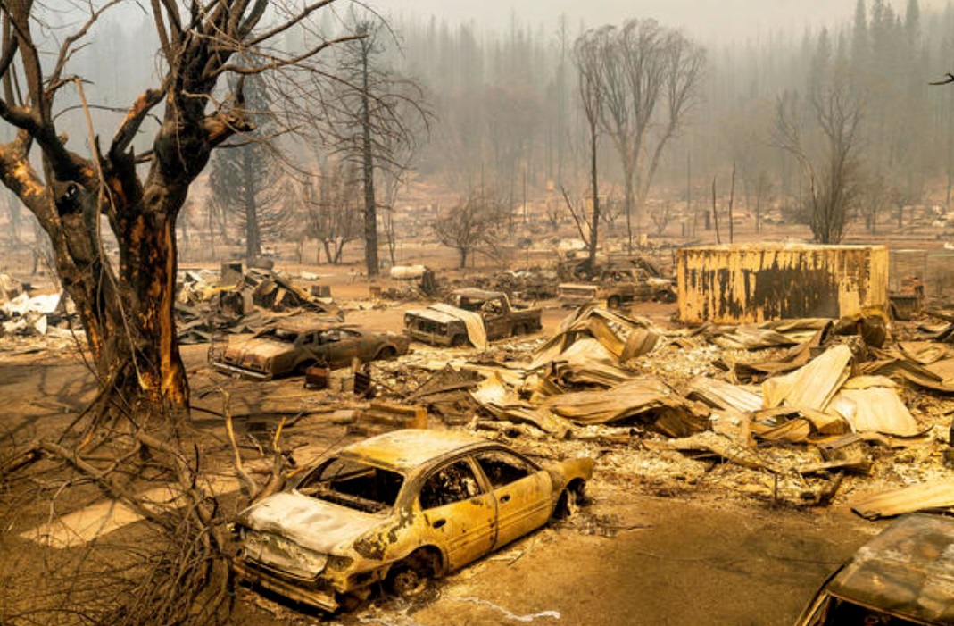 PHOTO Of Charred Cars In Greenville California