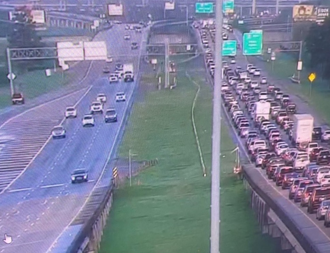 PHOTO Of The Whole City Of New Orleans Sitting On The Freeway Waiting To Be Evacuated