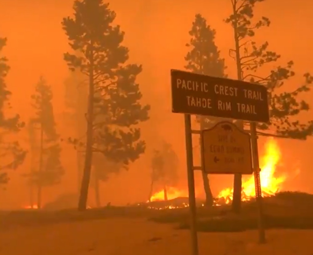 PHOTO Pacific Crest Trail In Lake Tahoe Is Getting Hammered By Caldor Fire