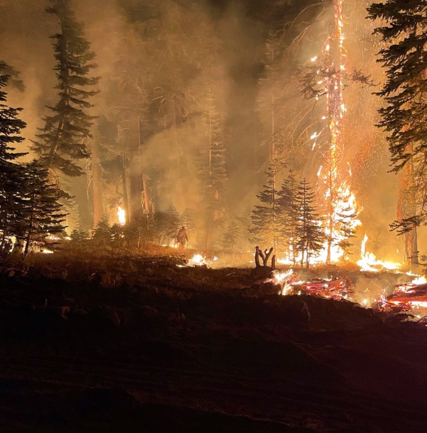 PHOTO Slide Mountain And Rifle Peak Near Lake Tahoe Succumbed To The Caldor Fire