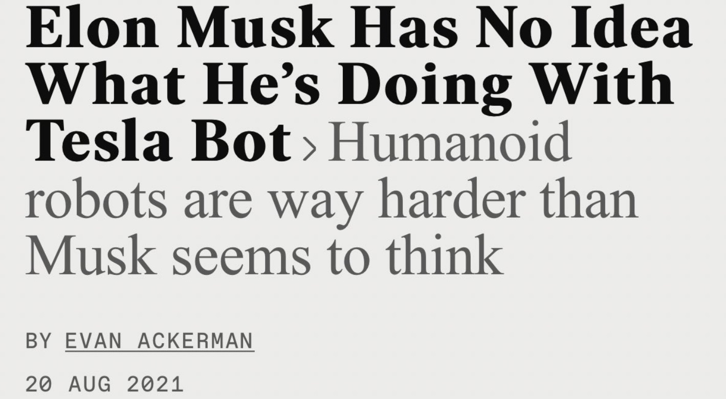 PHOTO Some People Think Elon Musk Has No Idea What He's Doing Making Robots