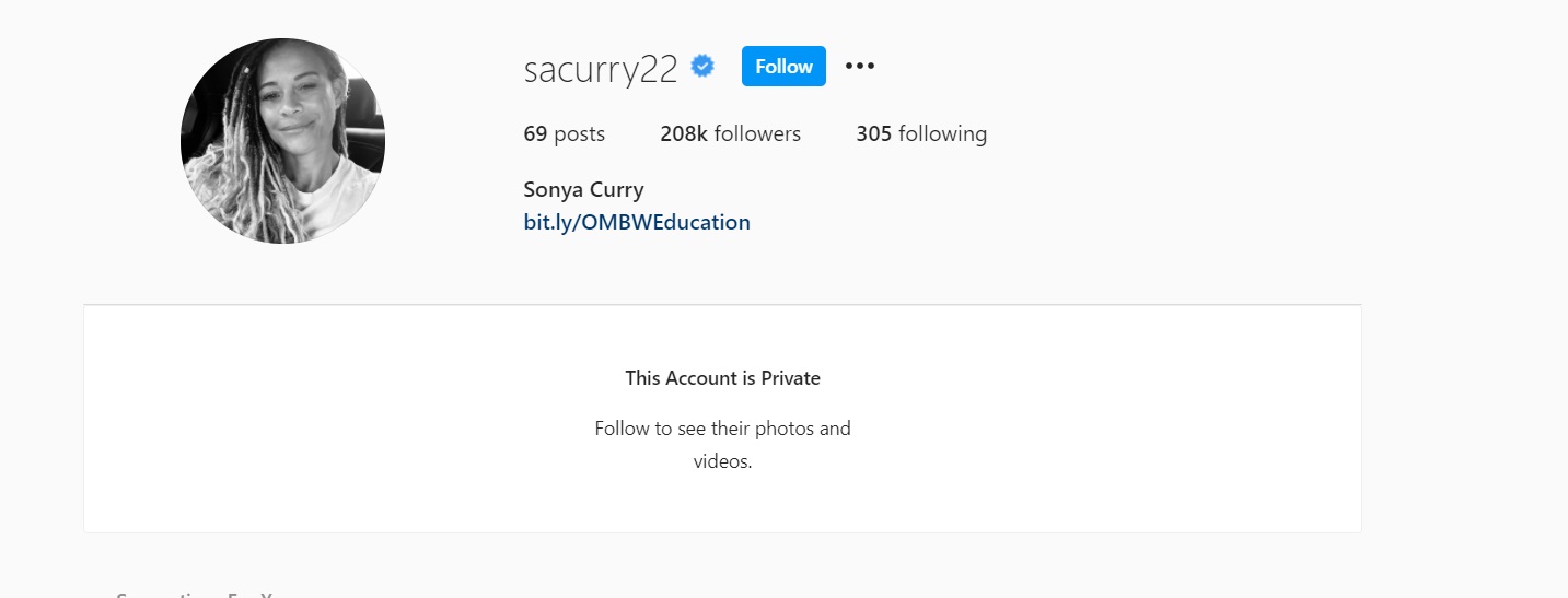 PHOTO Sonya Curry Is Blocking DM's Now Because She Got So Many Messages