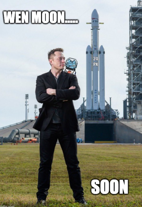 PHOTO Wen Moon Soon Elon Musk Rocket Meme