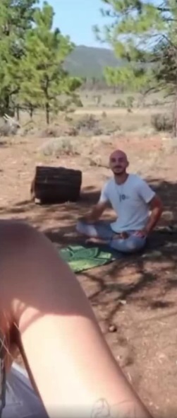 PHOTO Brian Laundrie Sitting At Camp Site Multiple Feet Away From Gabby Petito