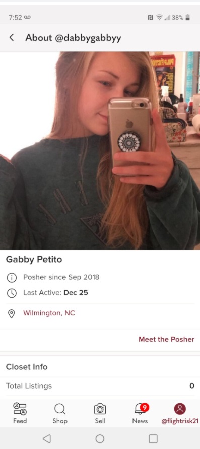 PHOTO Brian Laundrie's Mom Is Hacking Gabby Petito's Poshmark Account