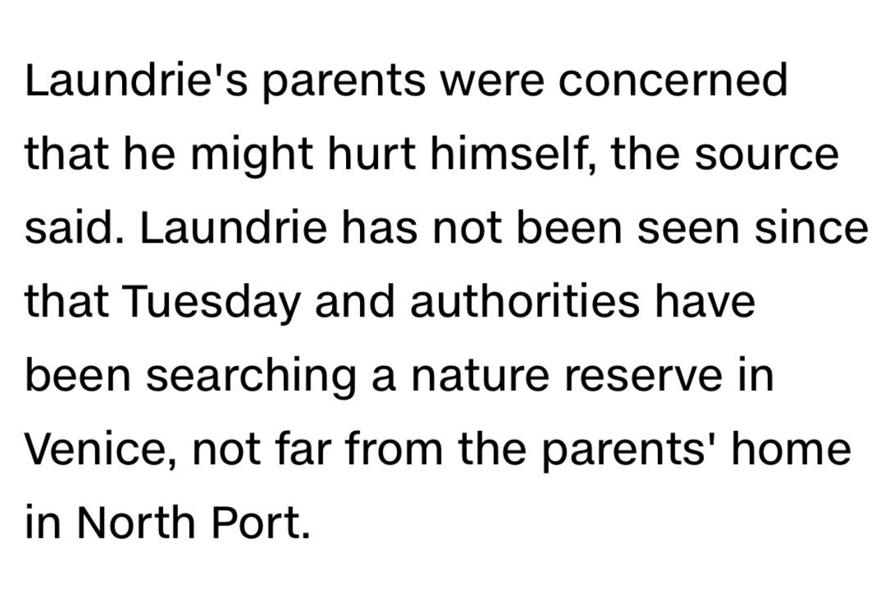 PHOTO Brian Laundrie's Parents Are Afraid he's Going To Hurt Himself And Don't Know Where He Is