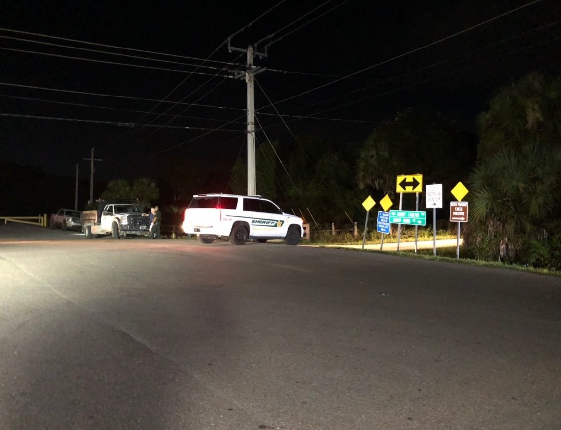 PHOTO Deputies Blocking Entrance To Carlton Preserve At 540 AM To Begin Searching For Brian Laundrie Again When Sun Comes Up