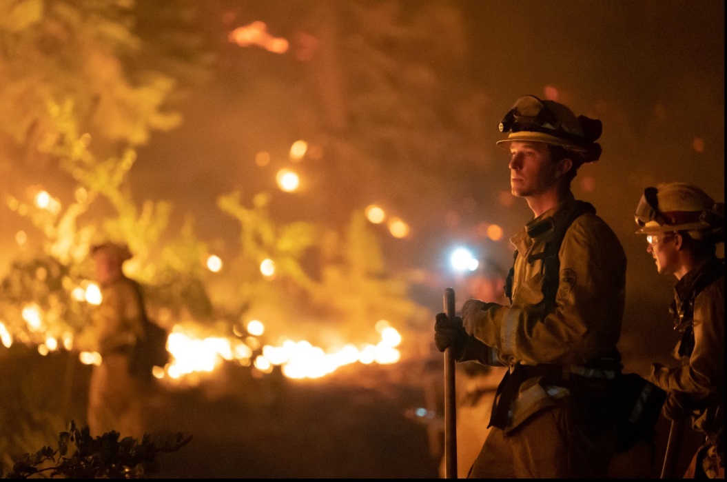 PHOTO Flames Climbing The Hills Of Pioneer Trail In South Lake Tahoe