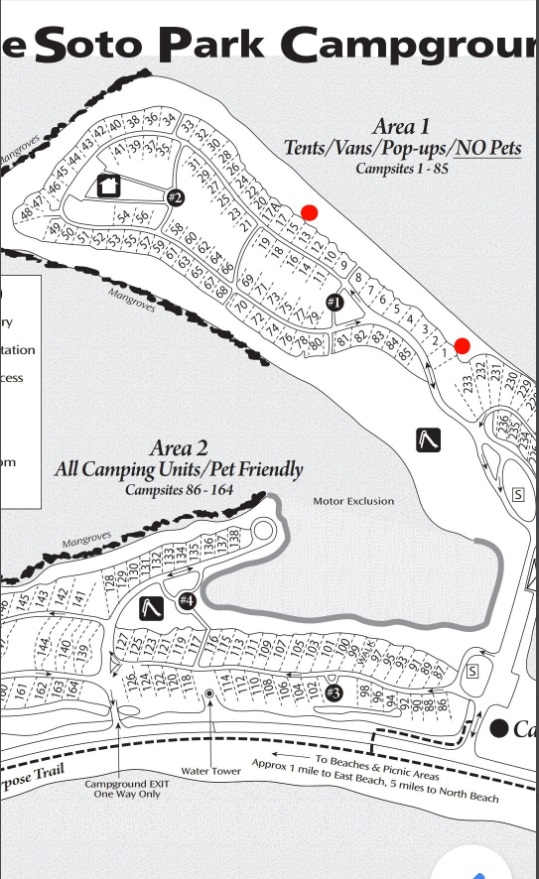 PHOTO Fort De Soto Campgrounds 1 And 15 Are Not That Far Apart Where Brian Laundrie Stayed With His Parents