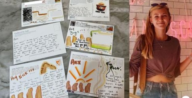 PHOTO Gabby Petito Sent Dozens Of Postcards To Family Members While On Cross Country Road Trip With Brian Laundrie