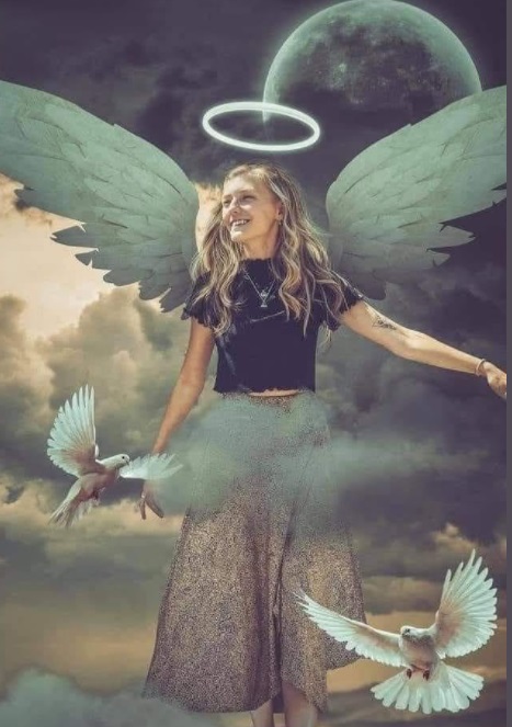 PHOTO Gabby Petito With A Halo And Angel Wings In Heaven