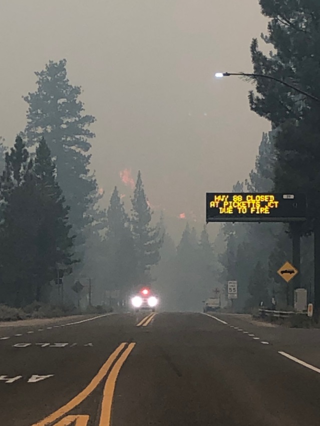 PHOTO Highway 88 Closed Due To Caldor Fire