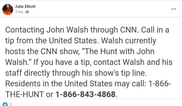 PHOTO How To Contact CNN And John Walsh If You Have Any Information On Brian Laundrie