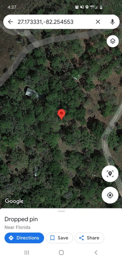 PHOTO Of Coordinates Where RV And Tiny House Are That Might Have Housed Brian Laundrie At One Point