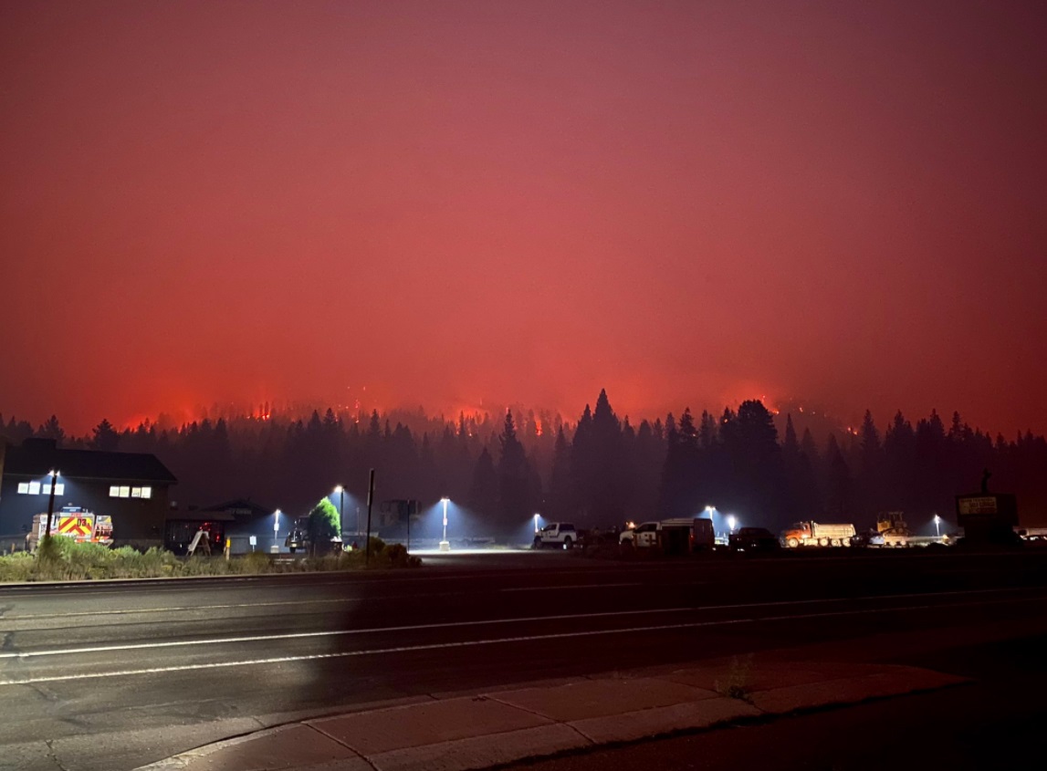 PHOTO Perspective To Show How Close Fire Was To Meyers California On Monday Night