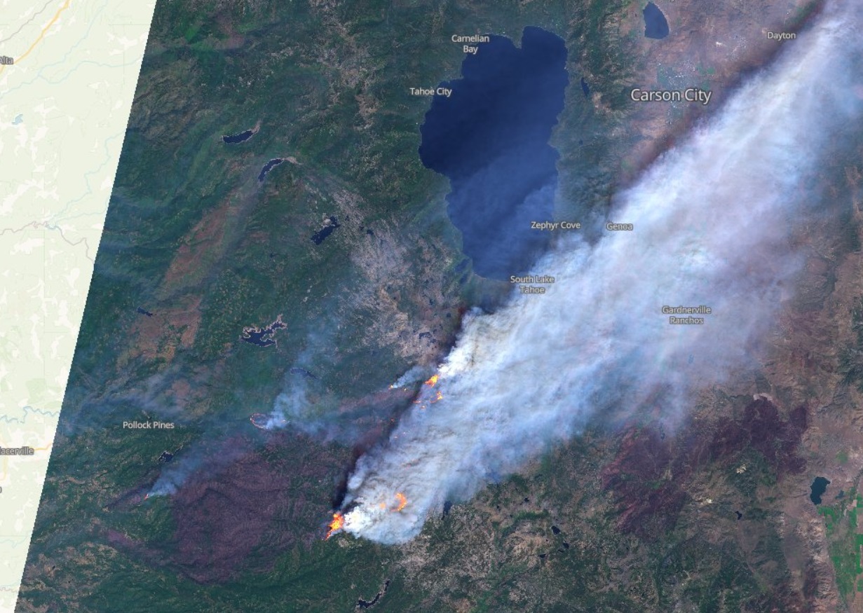 PHOTO Pretty Nuts View Of Caldor Fire As It Approached South Lake Tahoe