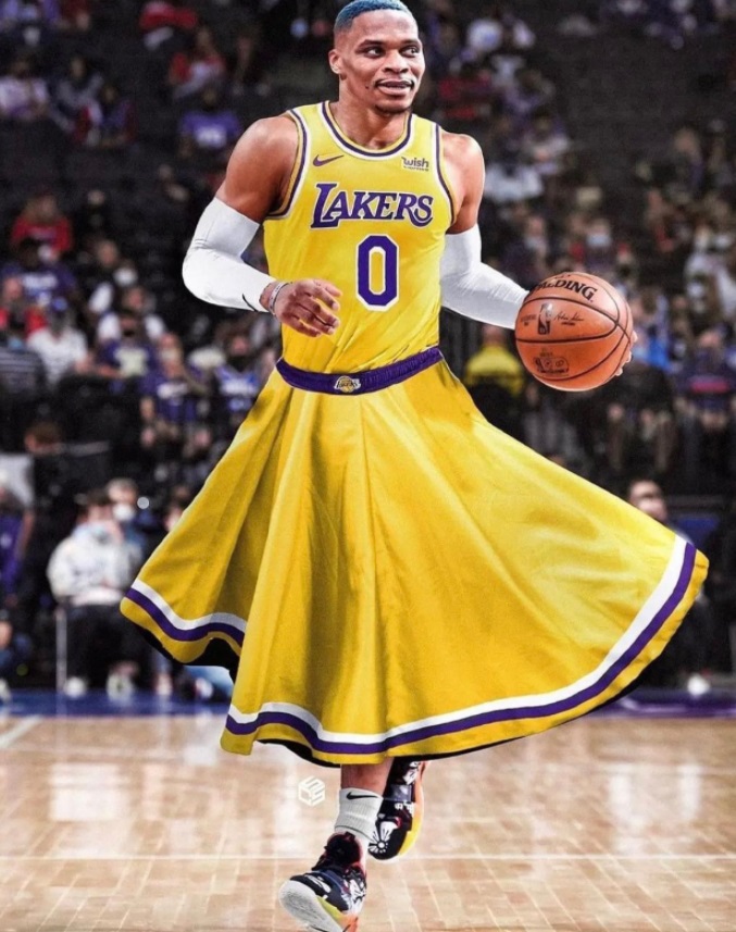 PHOTO-Russell-Westbrook-In-A-Lakers-Jersey-Dress-Combo.jpg