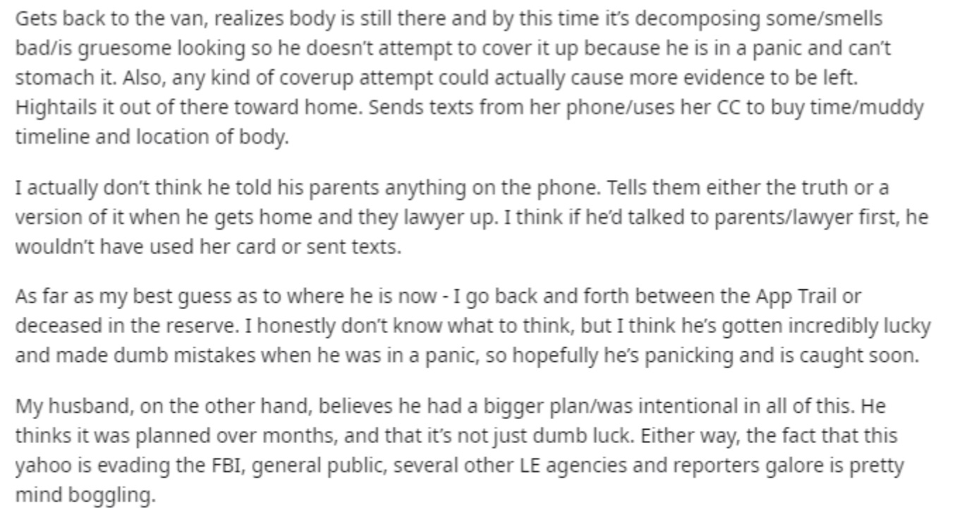 PHOTO The Best Theory About Why Brian Laundrie Used Gabby Petito's Credit Card To Throw Off Police From Locating Her Body