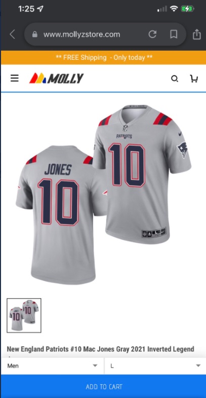 PHOTO These Mac Jones Jerseys Are Going To Sell Out