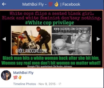 photo darrell brooks shared meme on facebook that said white cop privilege exists 100