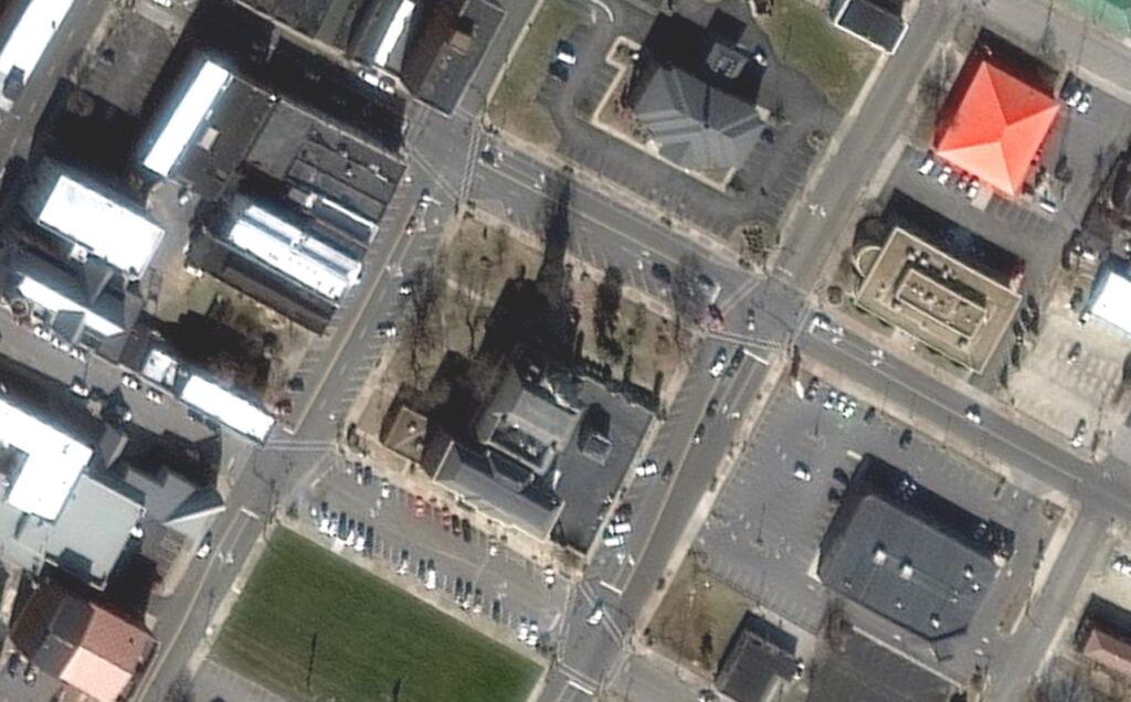 PHOTO Before And After Aerial View Of Mayfield Kentucky Neighborhood