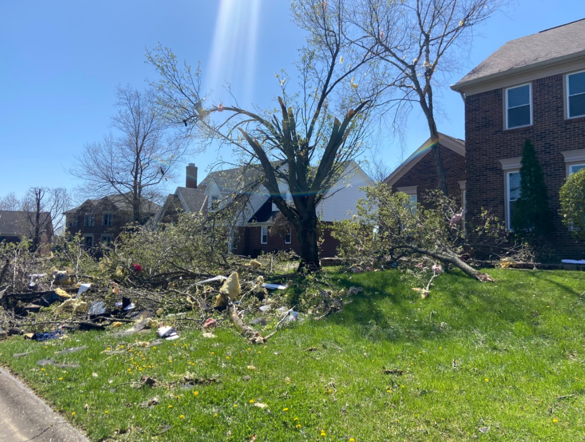 PHOTO Damage To Glenmary Subdivision In Louisville During Daylight From