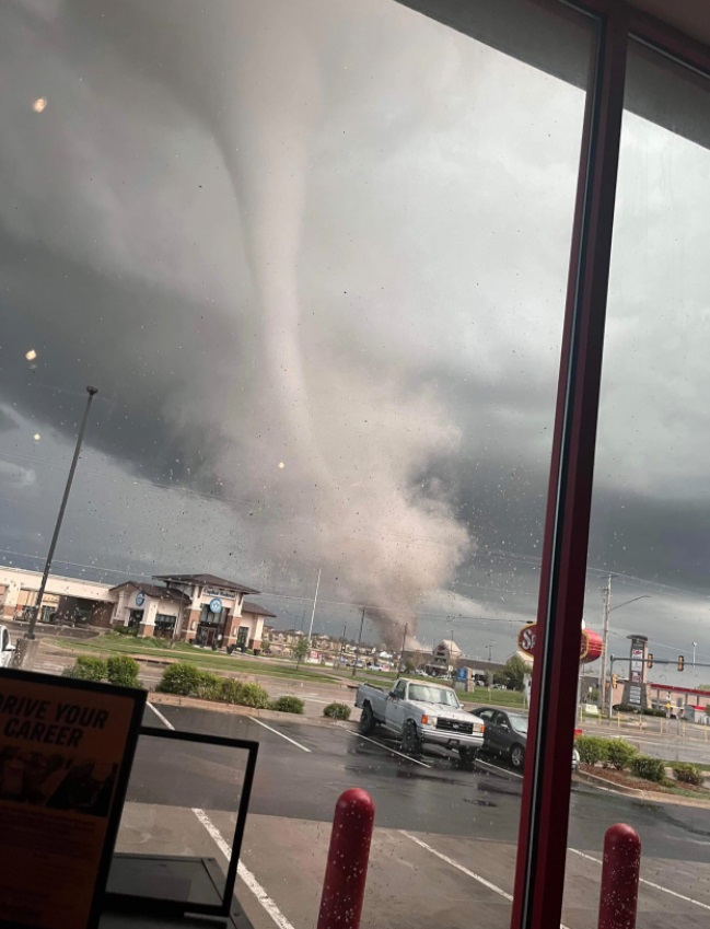 PHOTO Terrifying View Of Tornado Touching Down In Andover Kansas