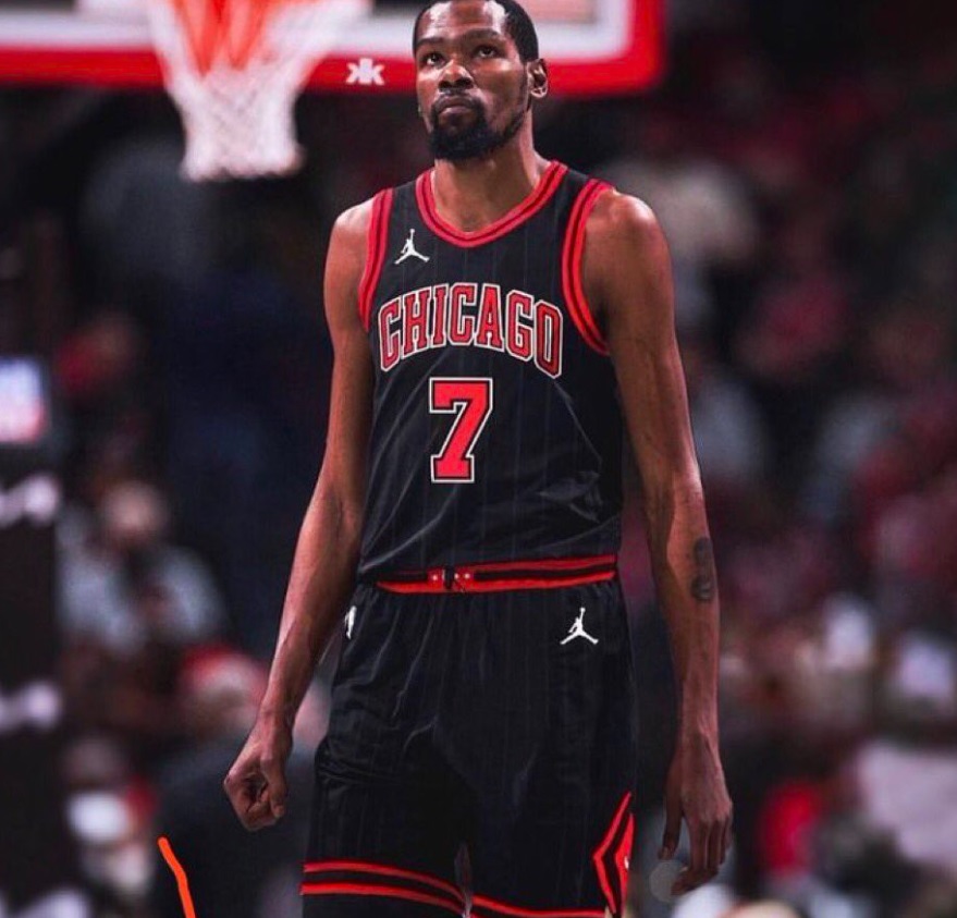 kd in bulls jersey