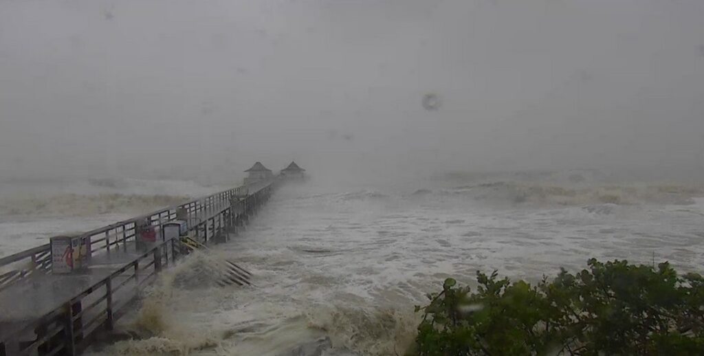 PHOTO 10 Foot Naples Florida Pier Was Completely Submerged Before ...