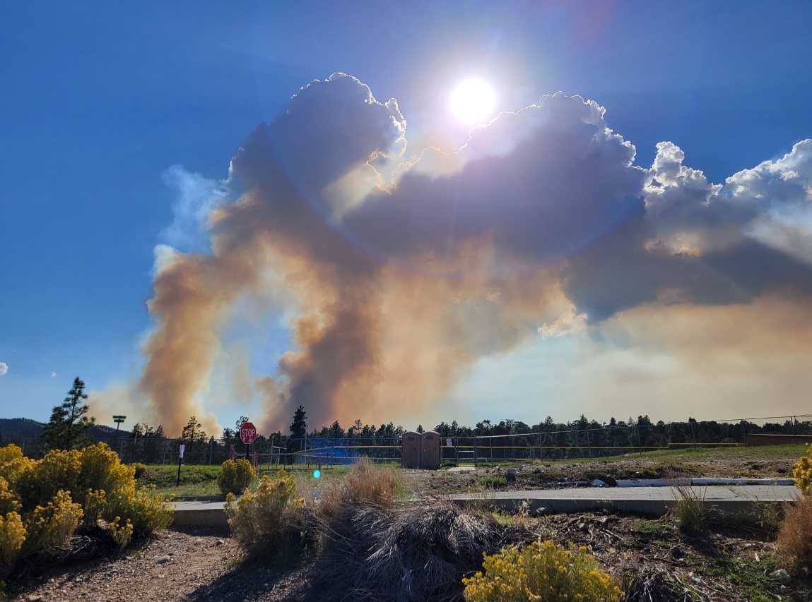PHOTO Of Radford Fire From East End Of The Big Bear Valley