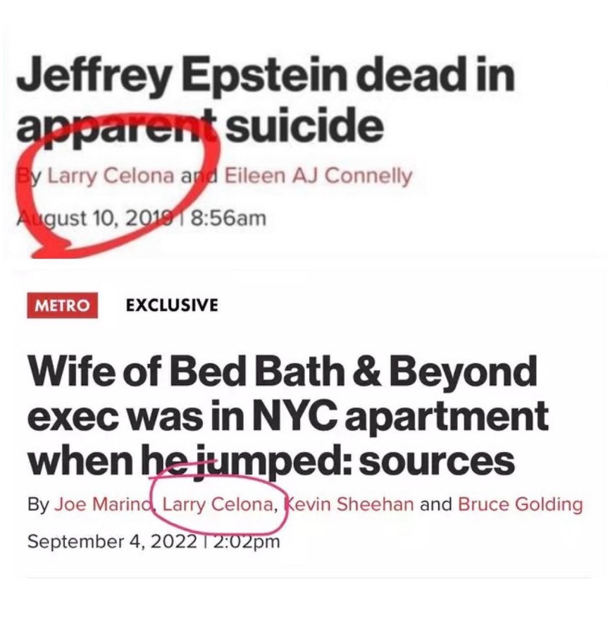 PHOTO Same Reporter Had Inside Information On Jeffrey Epstein And Bed ...