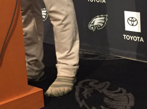 PHOTO Nick Foles Making Fashion Statement Rocking Webbed Shoes