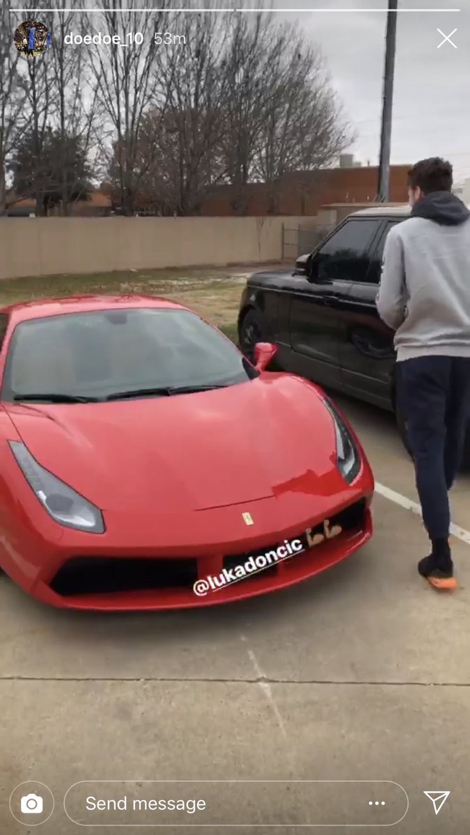 PHOTO: Luka Doncic Rented A Lamborghini Because He Says It’s Too Expensive To Own