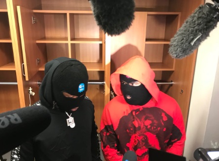 PHOTO Brandon Ingram Answering Questions At His Locker With Mask On